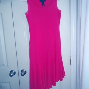 Pink asymmetrical dress from Express
